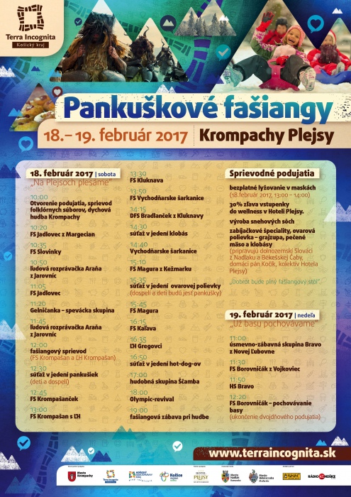Pankuškové fašiangy Krompachy 2017 - 5. ročník