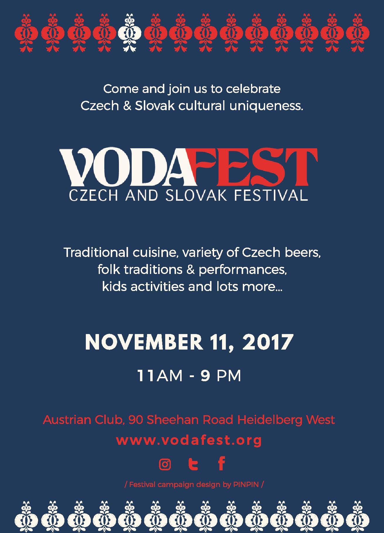 VodaFest Czech and Slovak Festival in Melbourne 2017