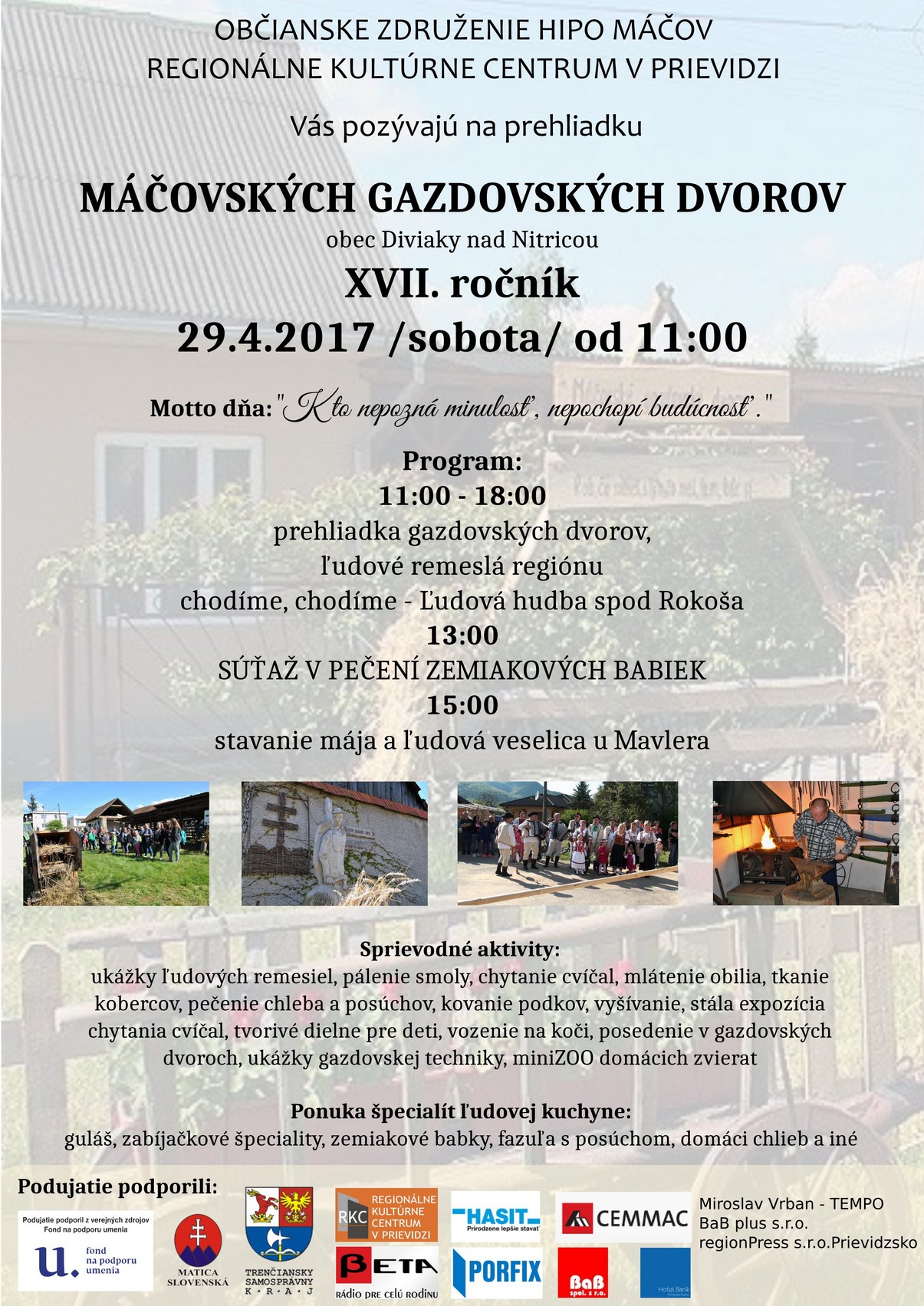 Movsk gazdovsk dvory Diviaky nad Nitricou 2017 - 17. ronk