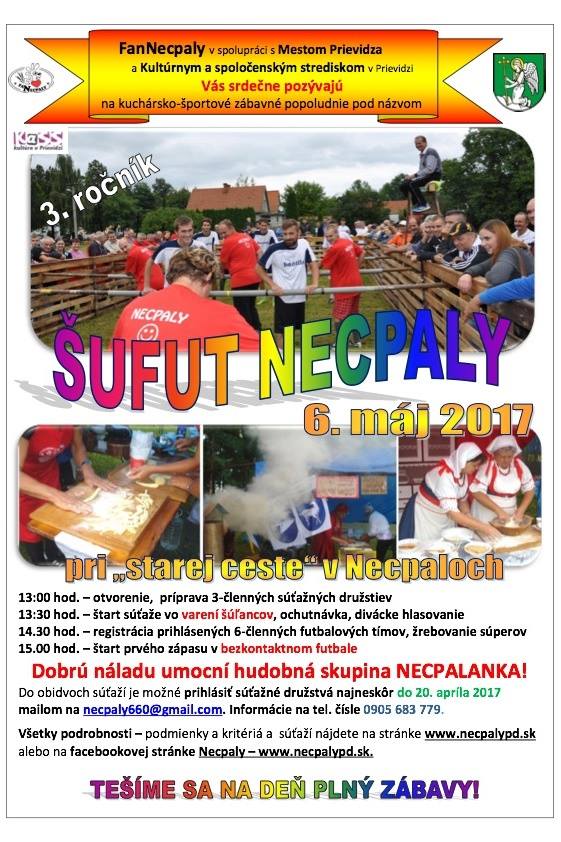 ŠUFUT 2017 Prievidza - Necpaly - 3. ročník