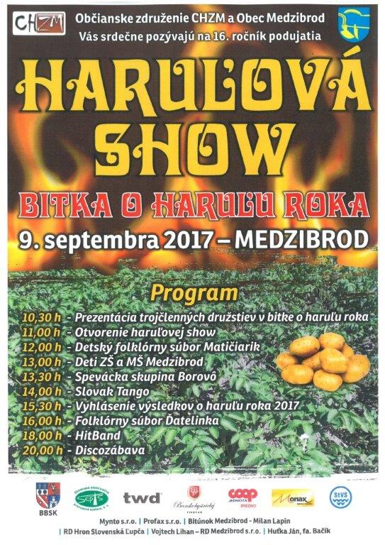 Haruľová show Medzibrod 2017 - 16. ročník