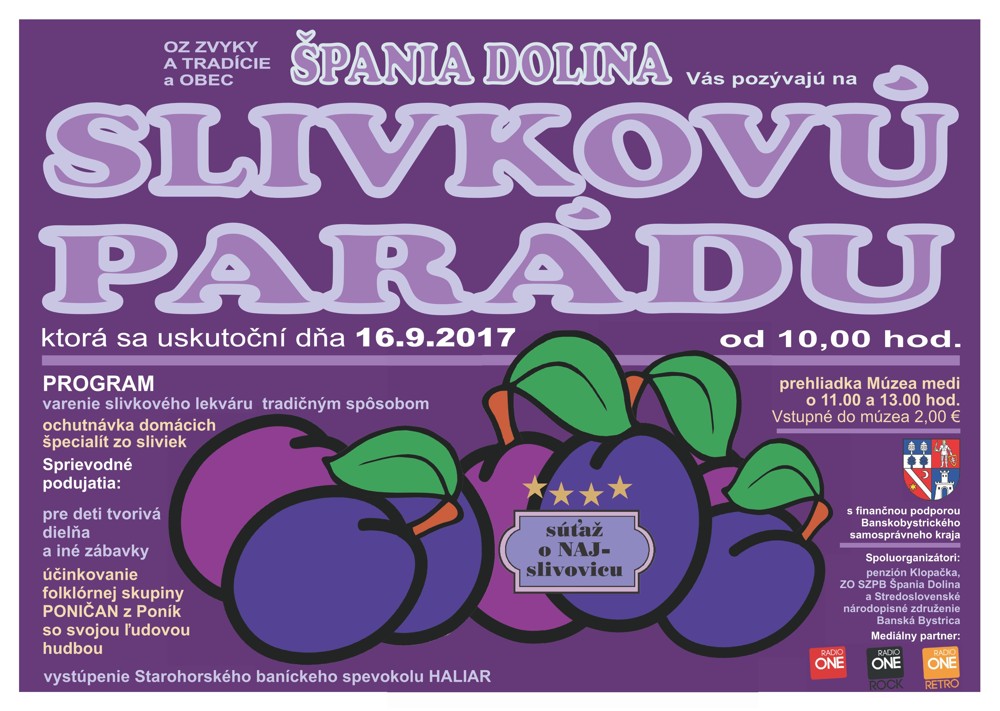 Slivková paráda Špania Dolina 2017 - 4. ročník