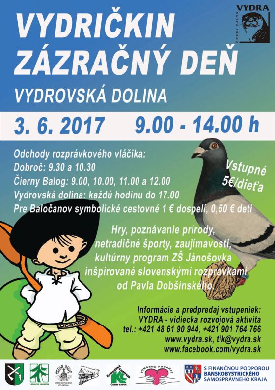 Vydričkin zázračný deň Čierny Balog - oslavy MDD 2017