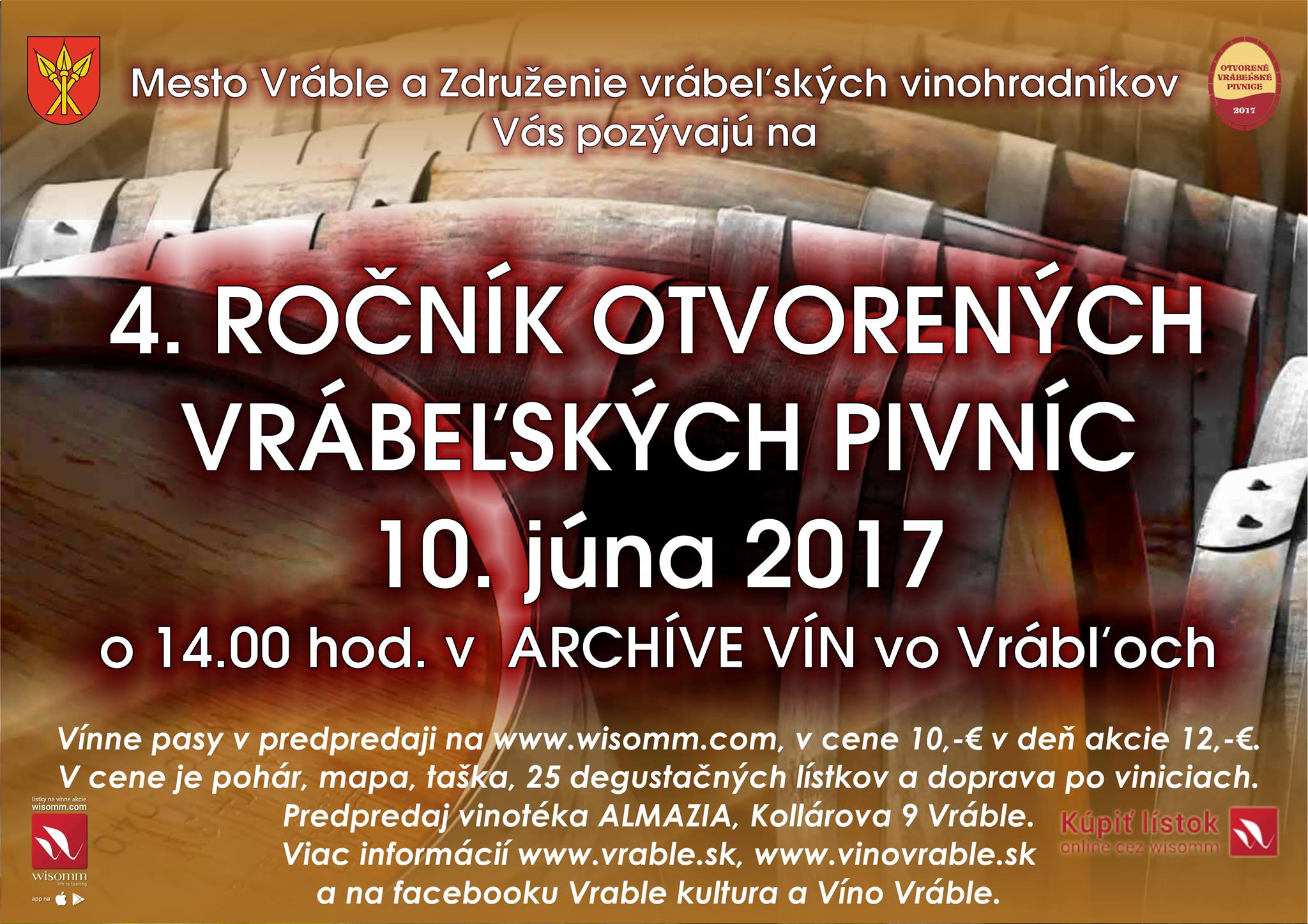 4. ročník otvorených Vrábeľských pivníc 2017