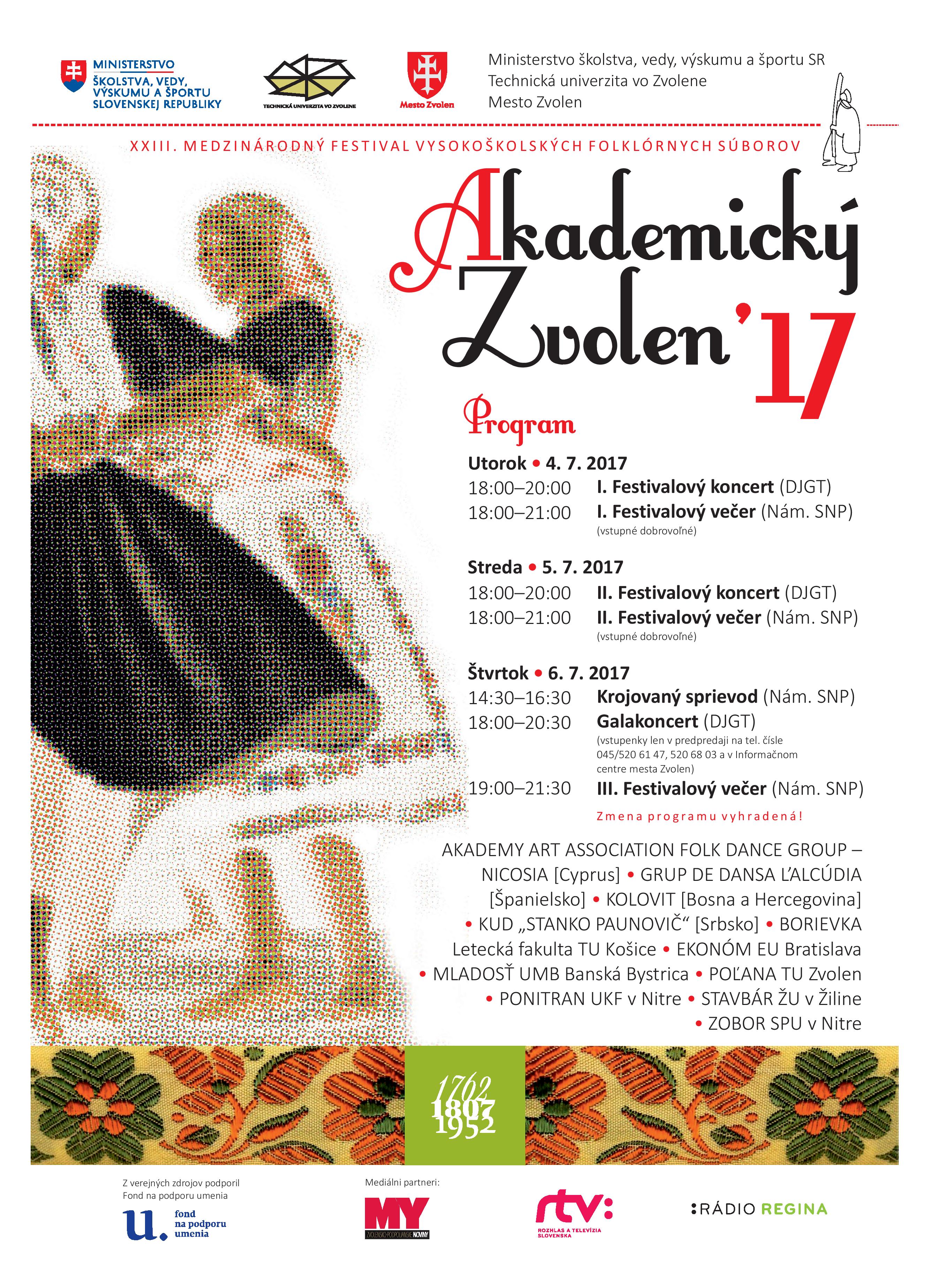 Akademick Zvolen 2017 - XXIII. ronk medzinrodnho festivalu vysokokolskch folklrnych sborov