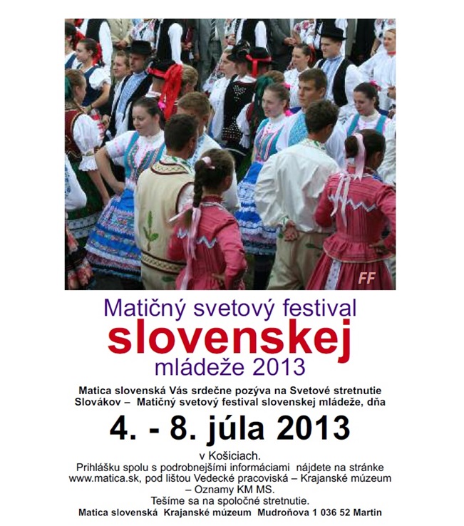 Matin svetov  festival slovenskej mldee 2013