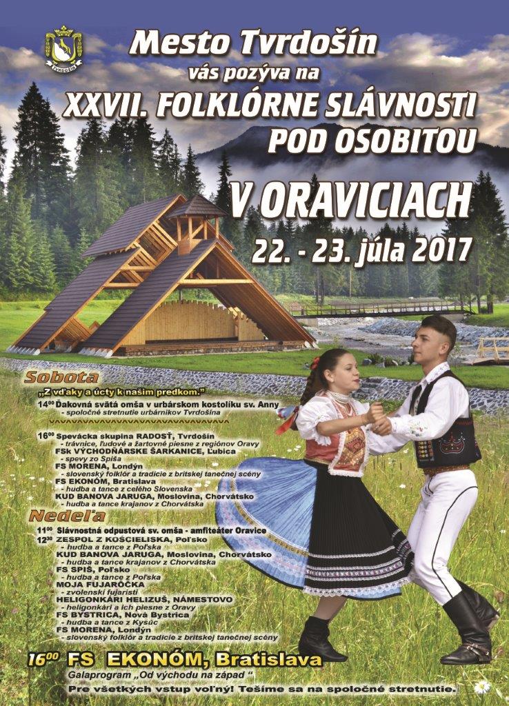 XXVII.  Folklórne slávnosti pod Osobitou v Oraviciach 2017 