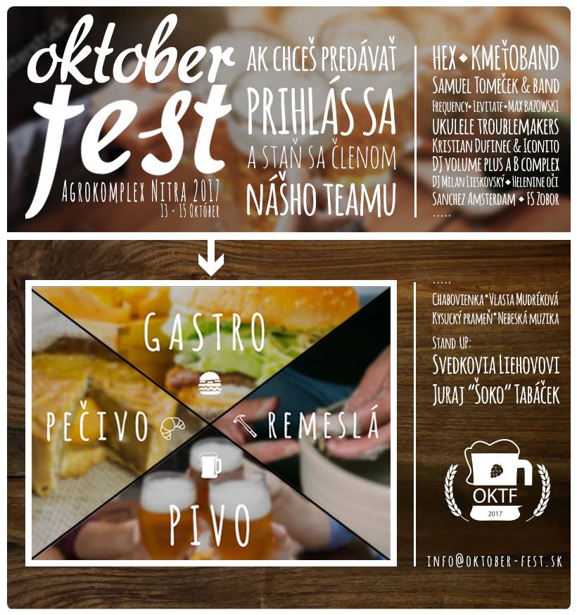 Októberfest 2017 Nitra - 1. ročník pivného festivalu