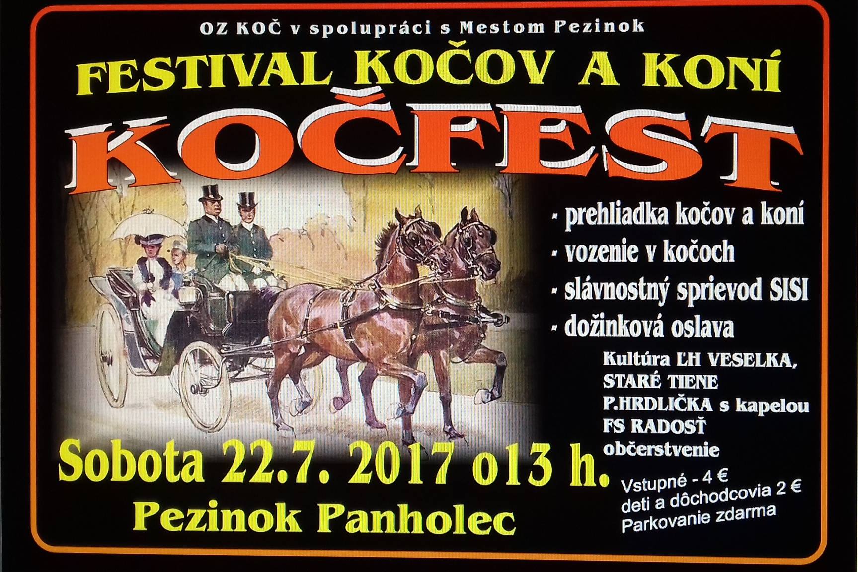 KOČFEST - Festival kočov a koní  Pezinok 2017