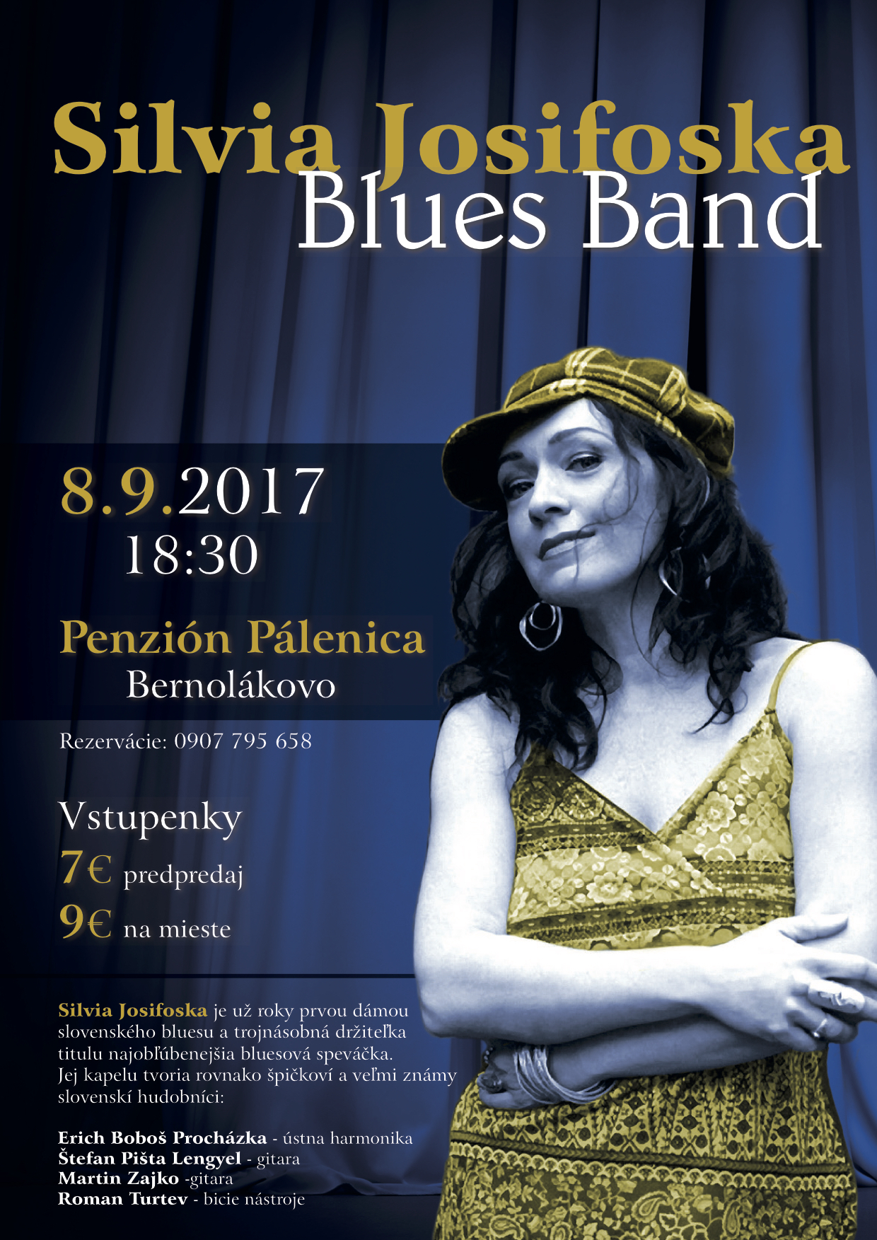 Silvia Josifoska Blues Band v Plenici 2017 Bernolkovo