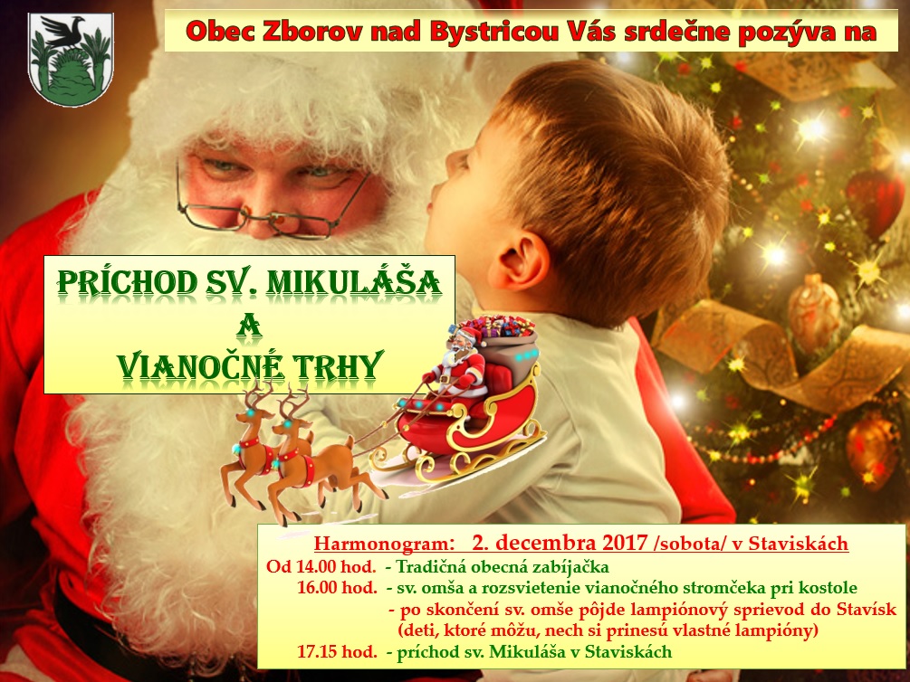 Tradičná zabíjačka spojená s príchodom sv. Mikuláša a s Vianočnými trhmi 2018 Zborov nad Bystricou