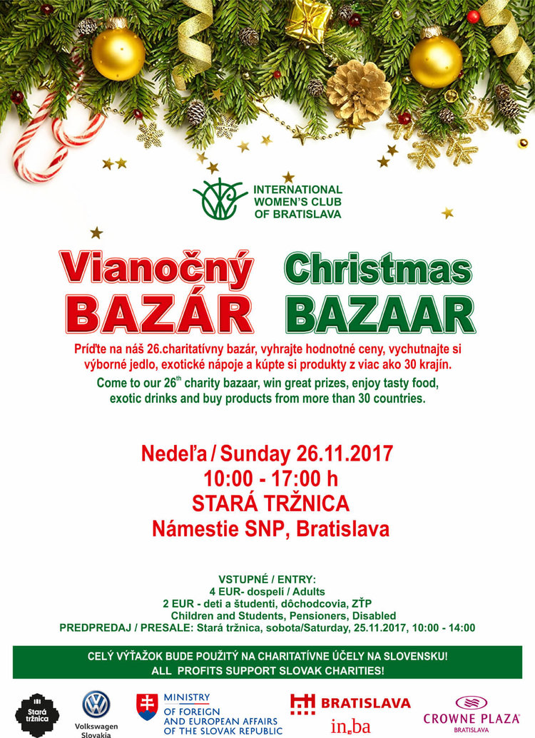 26th IWCB Christmas Bazaar / 26. Vianon bazr 2017 Bratislava