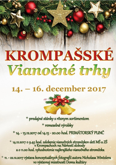 Vianon trhy Krompachy 2017