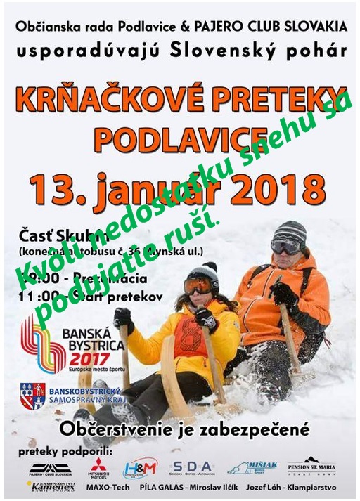 Krakov preteky Podlavice 2018 - ZRUEN !!!