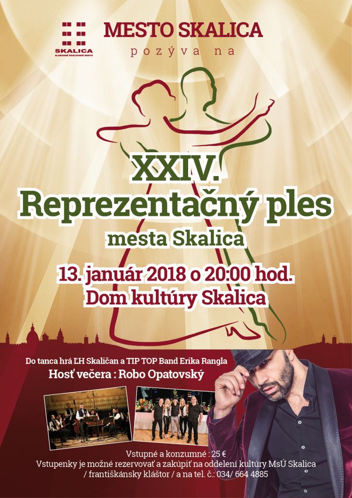 XXIV. Reprezentačný ples mesta Skalica 2018