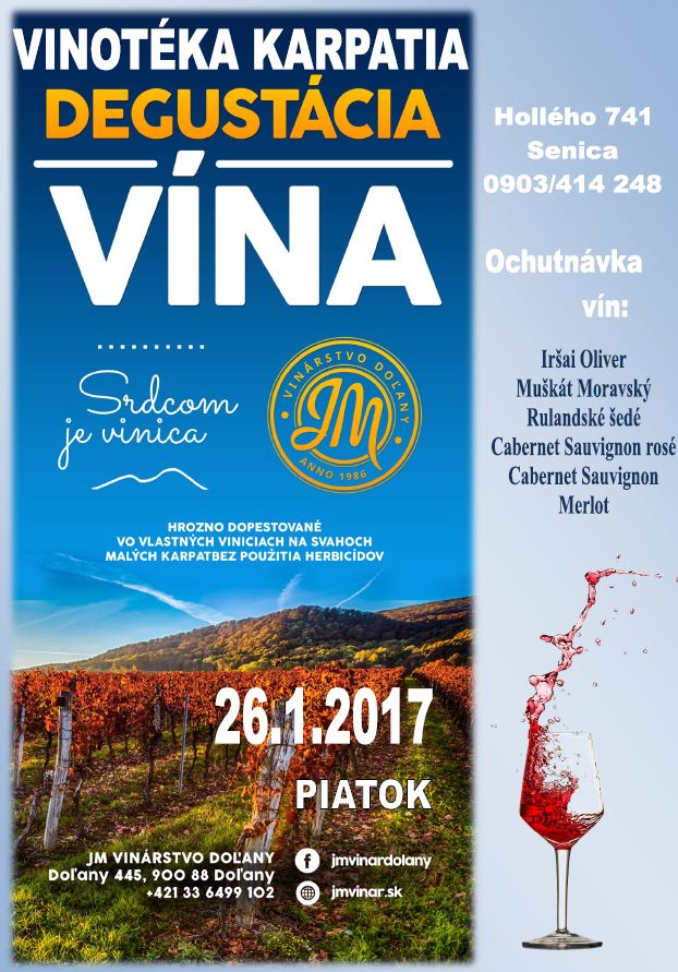 Degustcia Vn JM Vinrstvo Doany 2018