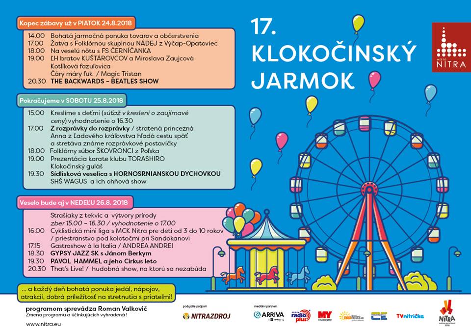 17. Klokočinský jarmok Nitra 2018