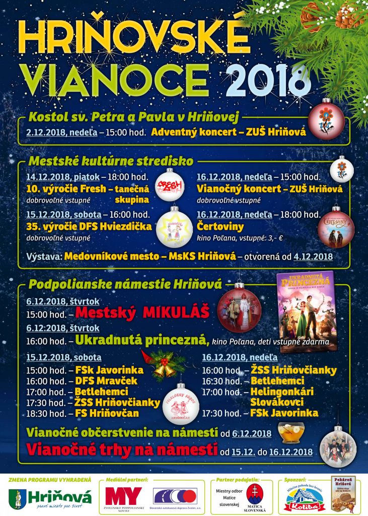 Hriovsk Vianoce 2018
