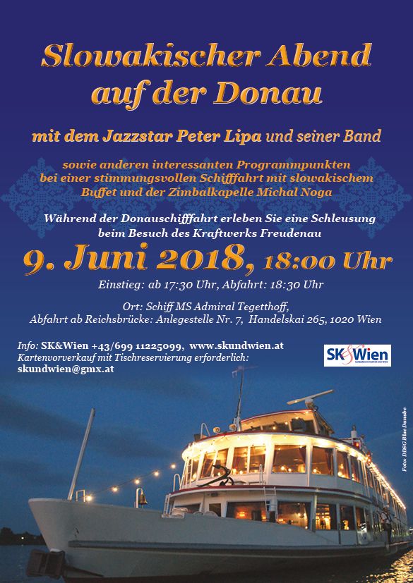 Slowakischer Abend auf der Donau Wien 2018