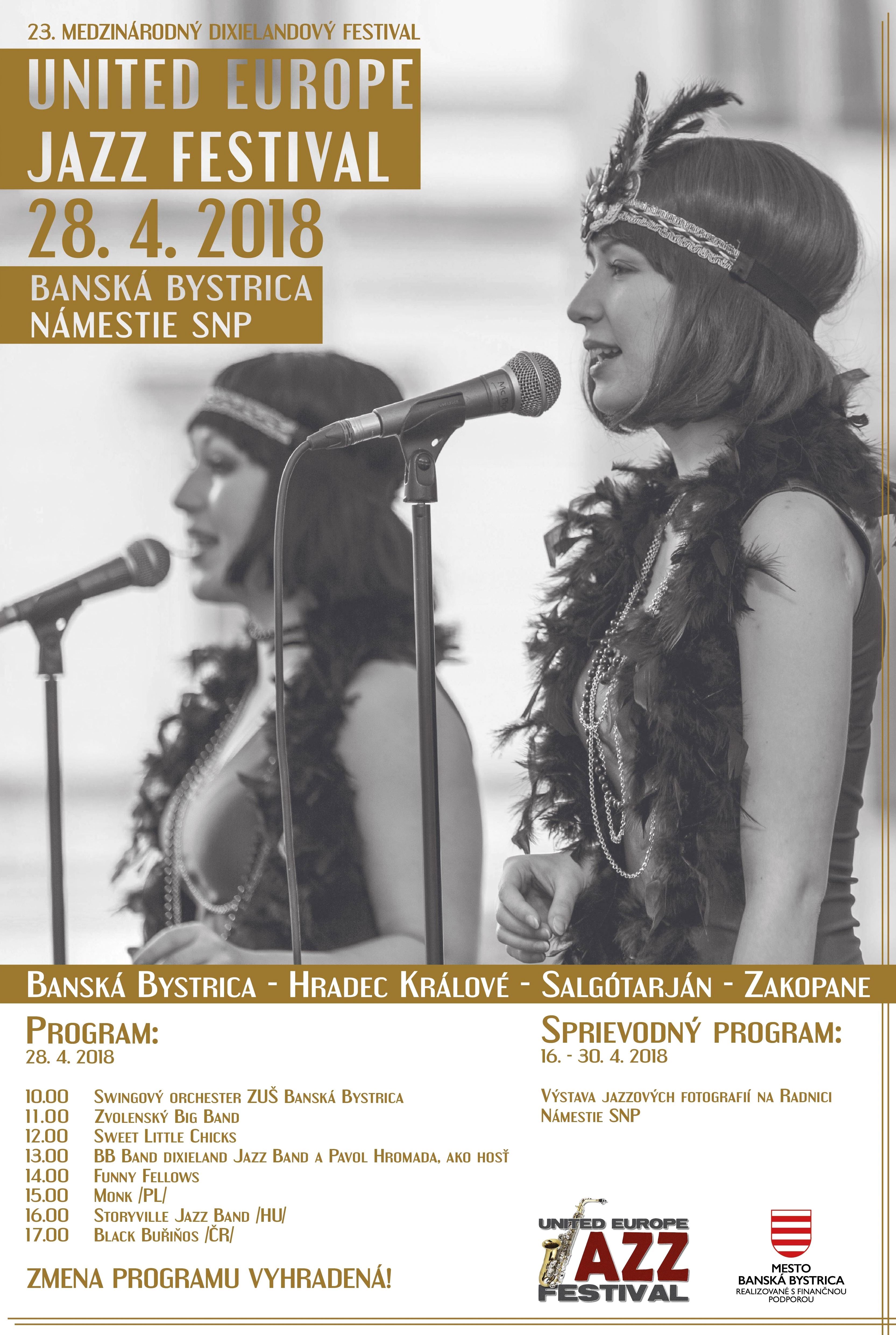 United Europe Jazz festival B.Bystrica 2018 - 23. Medzinrodn dixielandov festival 