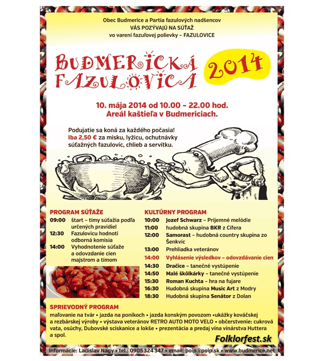 Budmerická Fazulovica  2014 Budmerice - 2. ročník