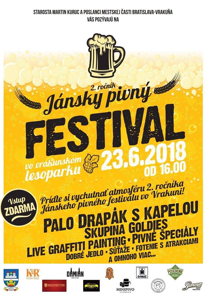 Jánsky pivný festival Vrakuňa 2018 - 2. ročník
