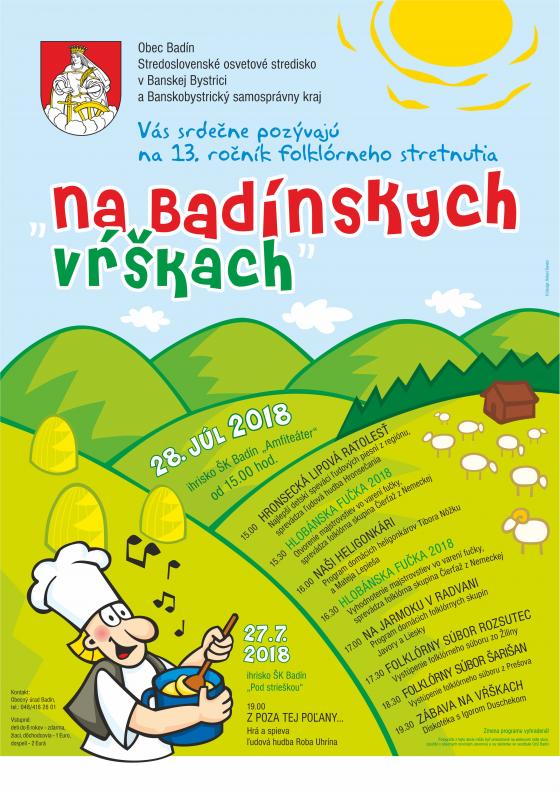 Na Badínskych vŕškach 2018 - 13. ročník folklórneho stretnutia a súťaž vo varení fučky