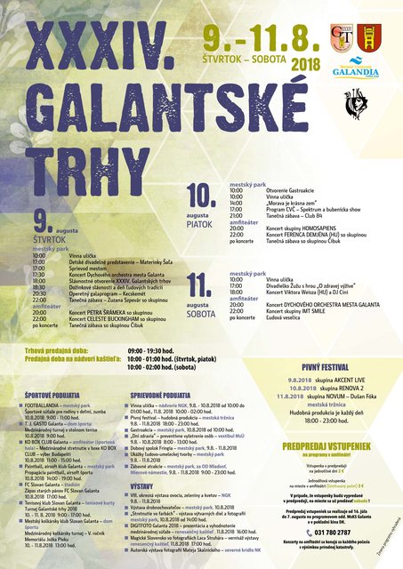 XXXIV.  Galantsk trhy 2018 