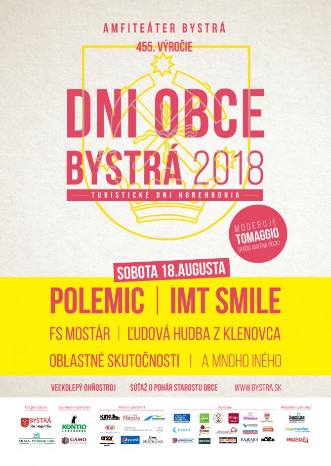Dni obce Bystrá & Turistické dni Horehronia 2018 -  oslávy 455.výročia prvej písomnej zmienky o obci Bystrá 