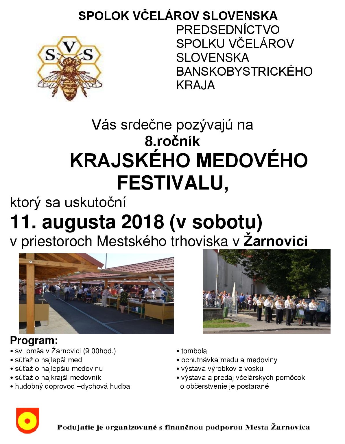 8. ročník Krajského medového festivalu v Žarnovici 2018