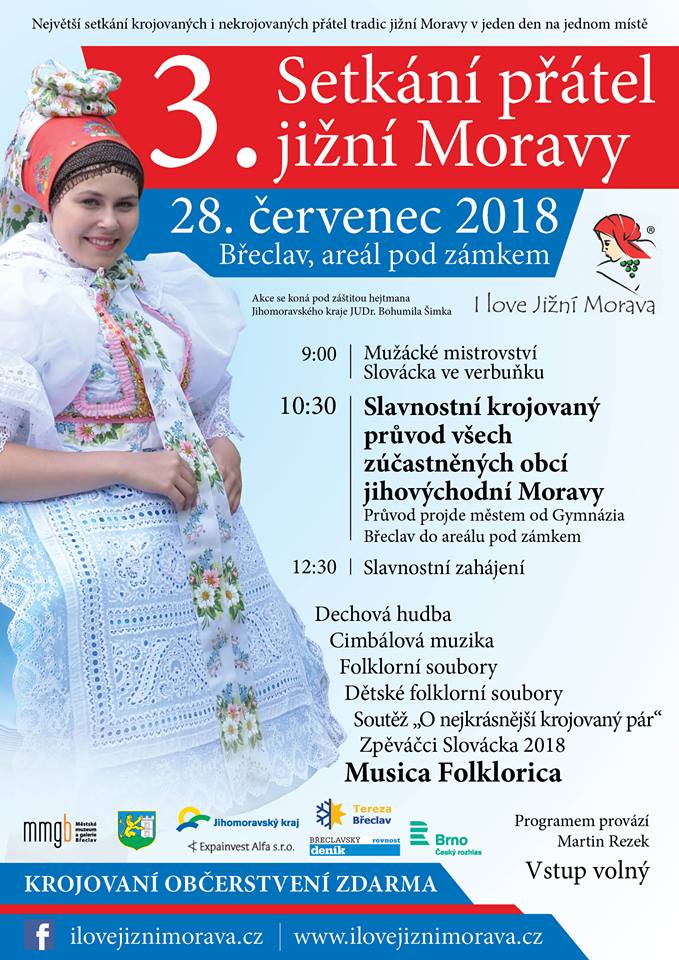 3. Setkn ptel jin Moravy v Beclavi 2018 - Nejvt setkn krojovanch z jihovchodn Moravy, ech i Slovenska