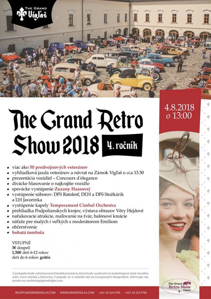 The Grand Retro Show 2018 Vígľaš -  4. ročník výstavy starých vozidiel 