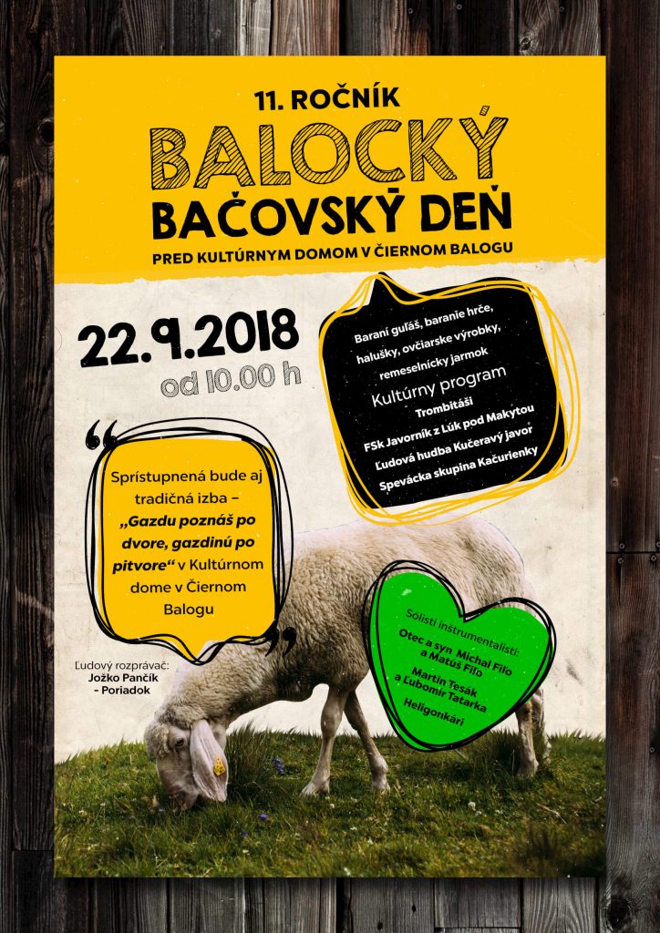 Balocký bačovský deň Čierny Balog 2018 - 11. ročník