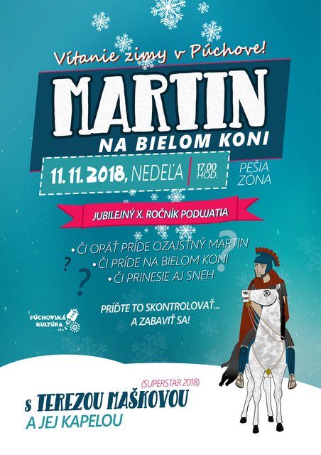 Martin na bielom koni - Vtanie zimy v Pchove 2018 - X. ronk