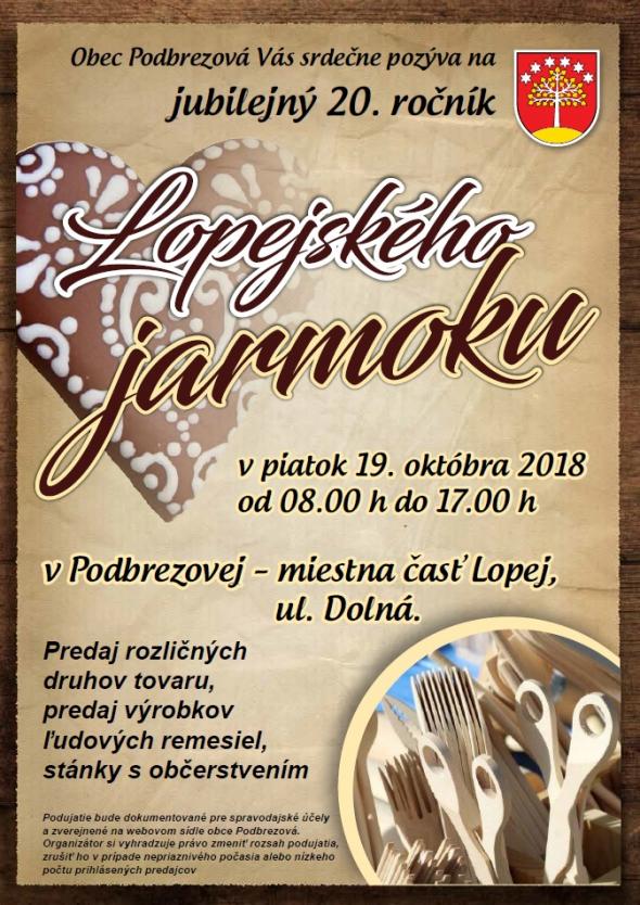 20. Lopejsk jarmok 2018