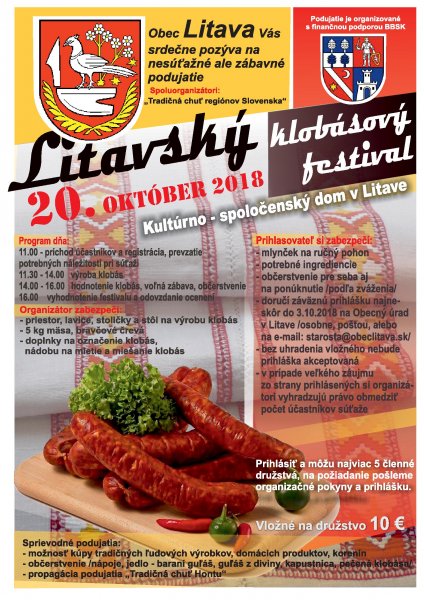 Litavský klobásový festival 2018 Litava