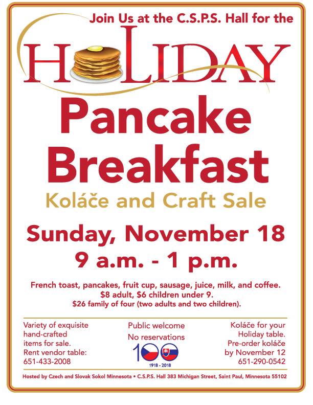 Holiday Pancake Breakfast 2018 Saint Paul