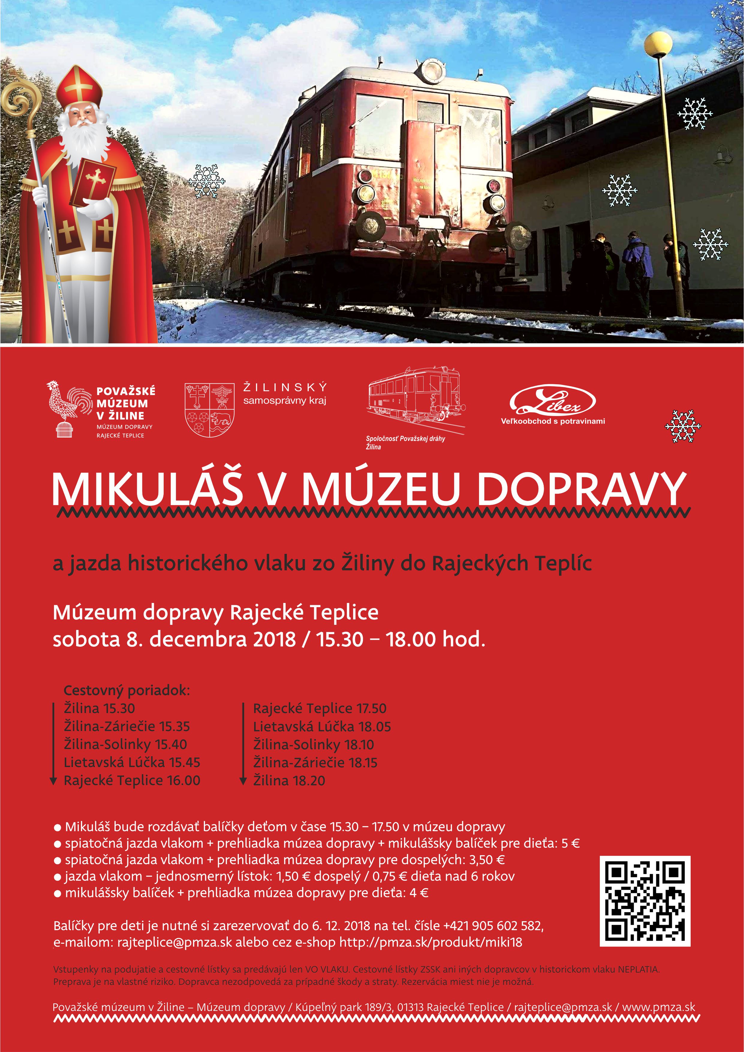 Mikul v mzeu dopravy Rajeck Teplice 2018