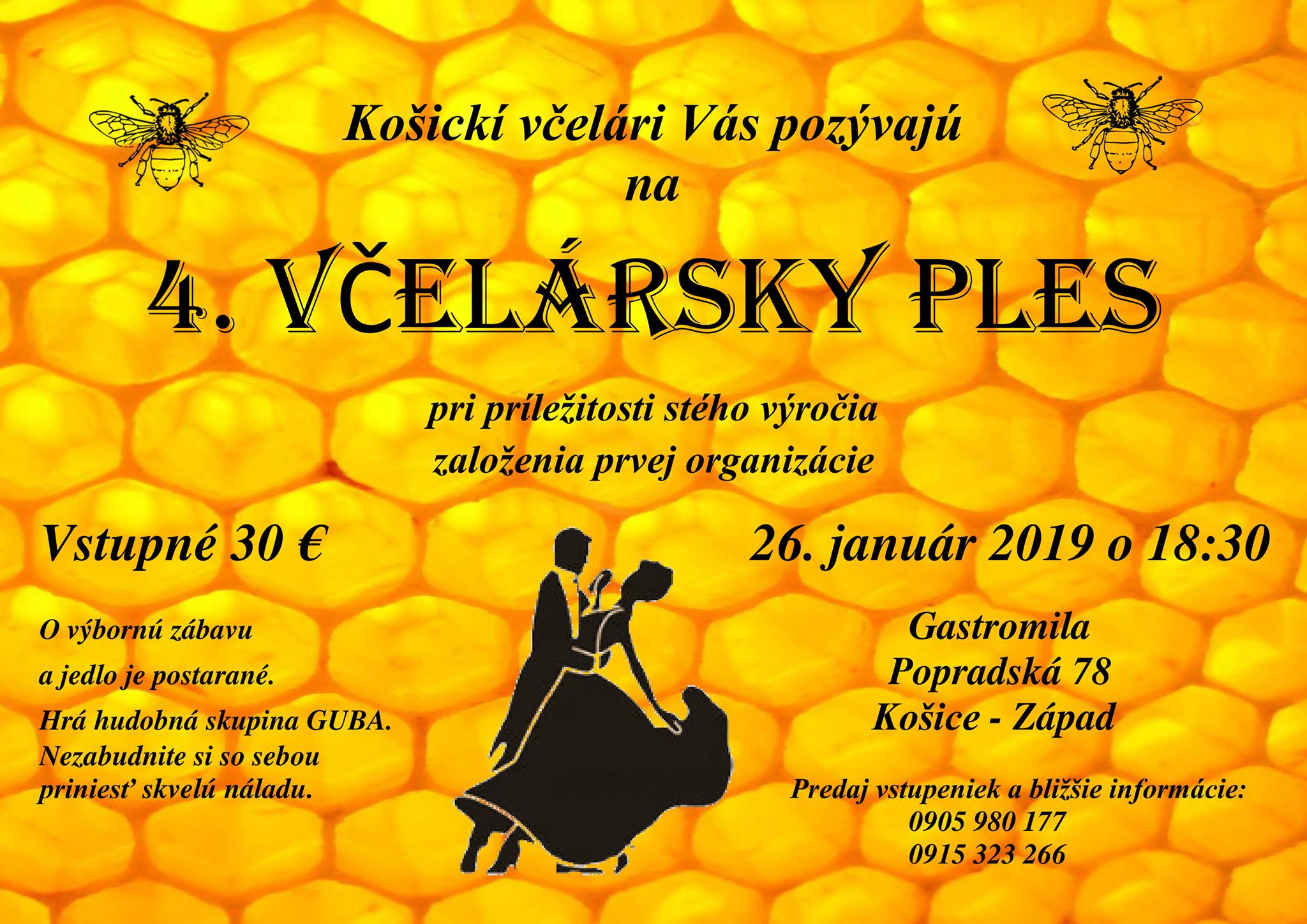 4. Včelársky ples Košice 2019