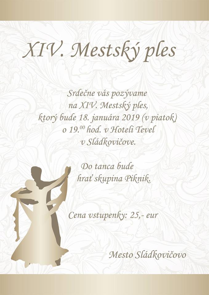 XIV. Mestský ples 2019 Sladkovicčovo