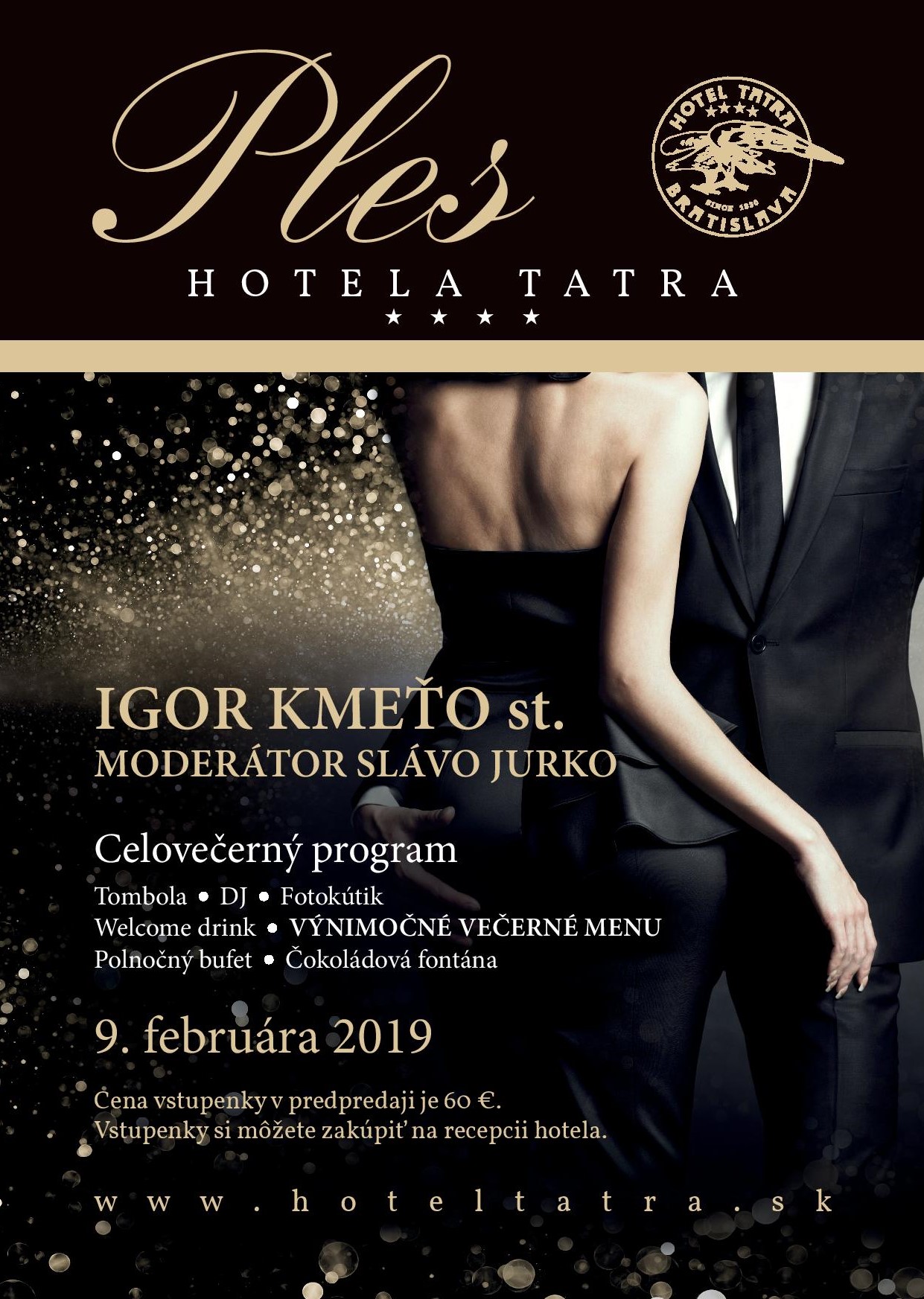 Ples v Hoteli Tatra 2019 Bratislava