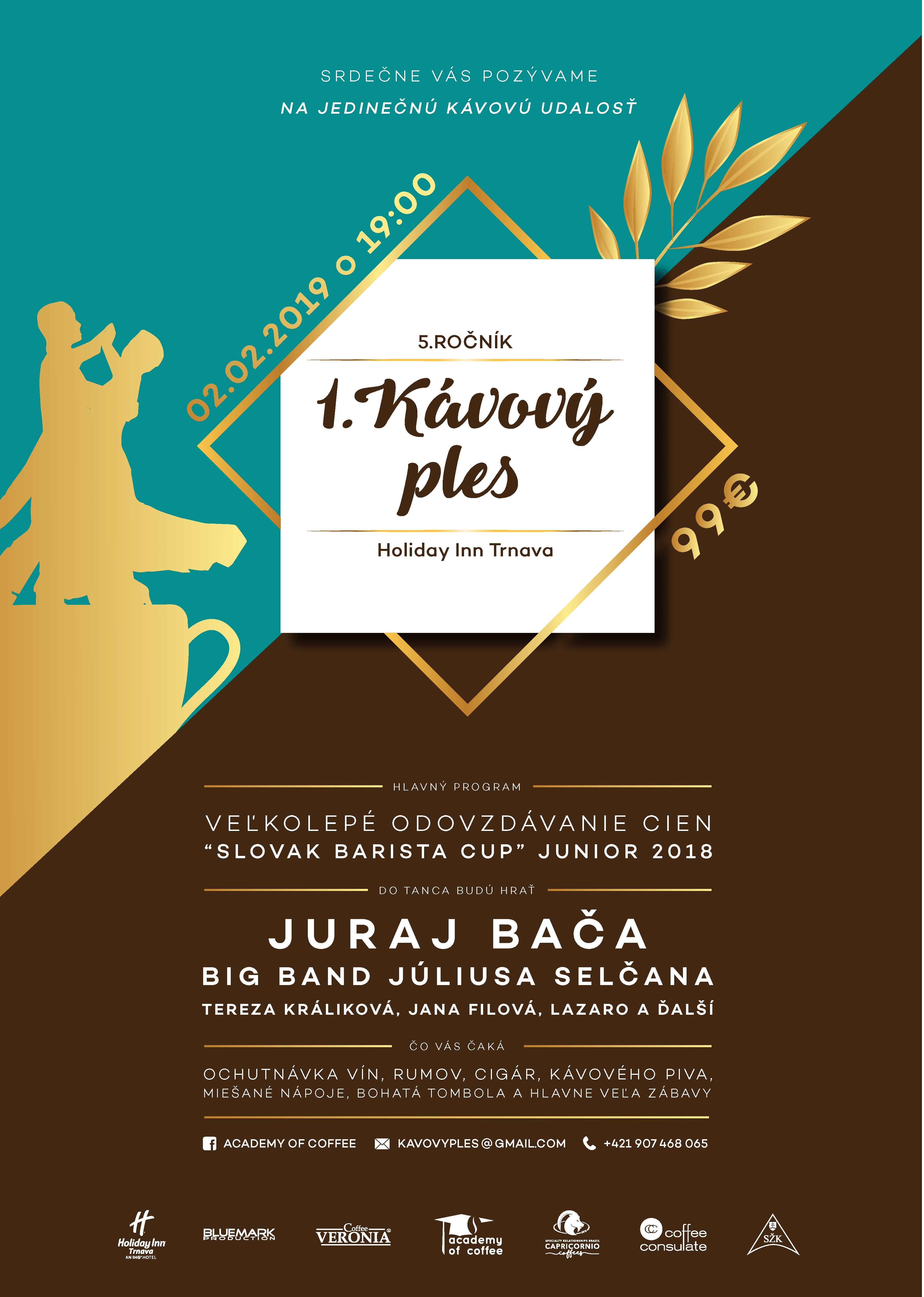 5. ročník 1. Kávový ples 2019 Trnava