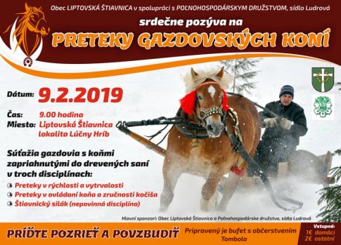 XIII. Preteky gazdovských koní  Liptovská Štiavnica 2019
