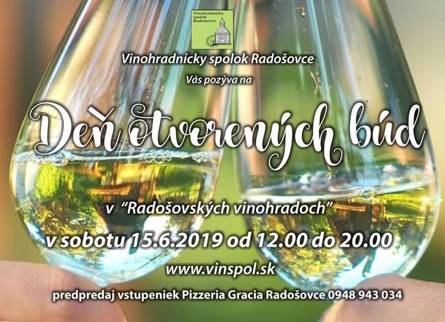 Deň otvorených búd v Radošovských vinohradoch 2019 - 7. ročník