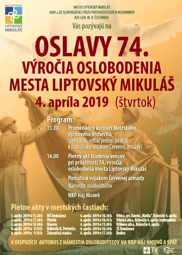 Oslavy 74. vroia oslobodenia mesta Liptovsk Mikul 2019