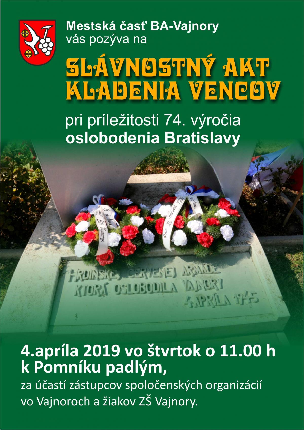 74. vroie oslobodenia Bratislavy 2019 - Vajnory