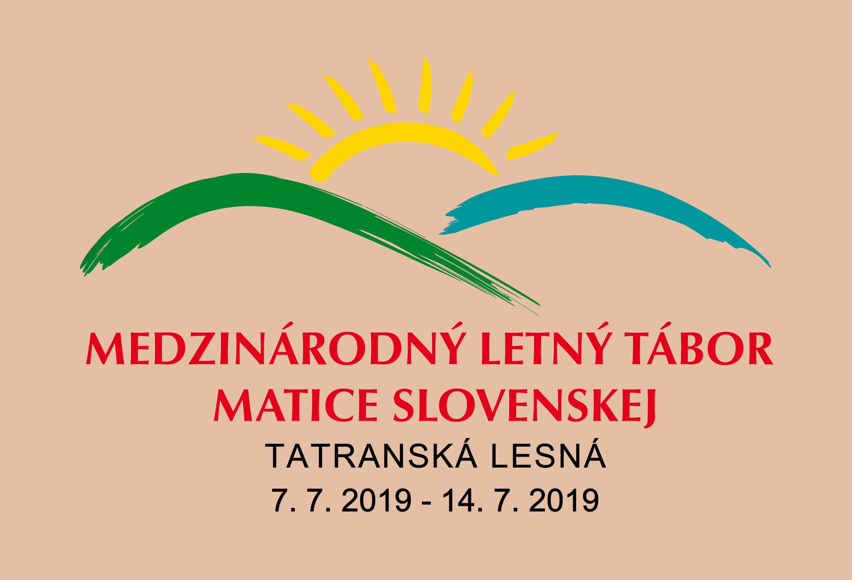 Medzinrodn letn tbor Matice slovenskej 2019 Tatransk Lesn