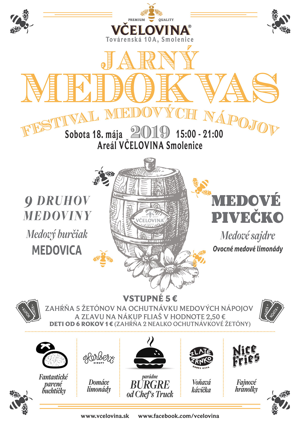 Jarný Medokvas 2019 Smolenice - festival medových nápojov