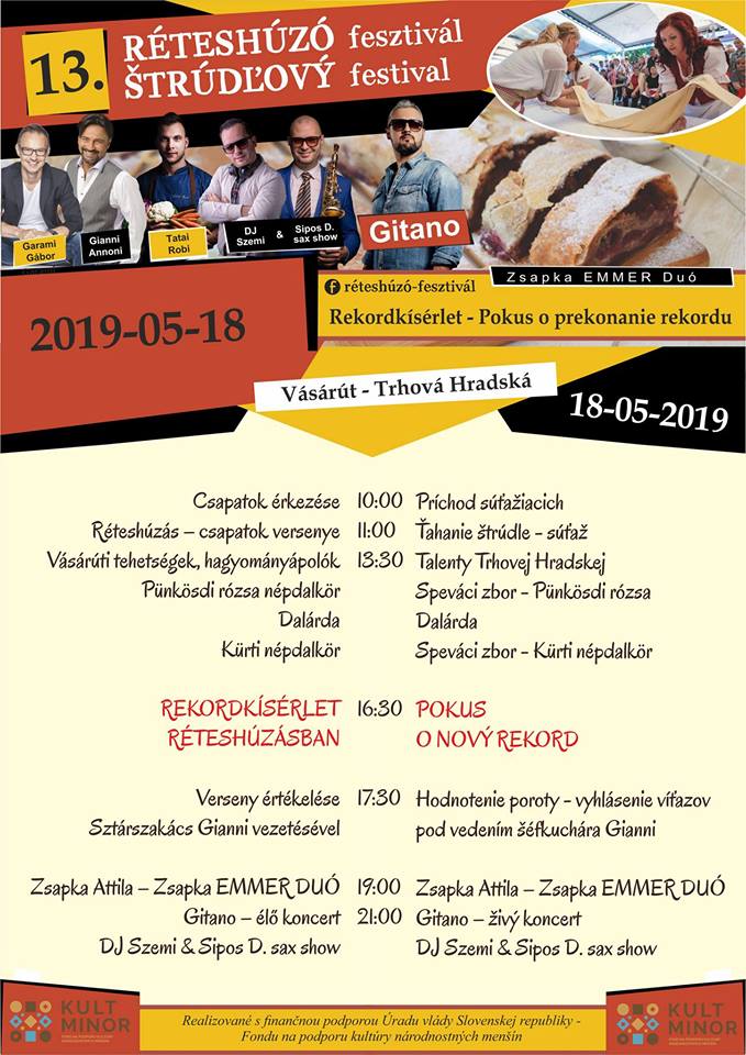 XIII. trdov festival / Rteshz fesztivl 2019 Trhov Hradsk
