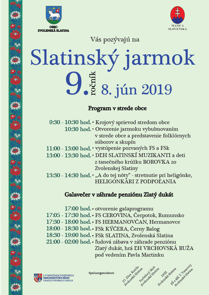 Slatinsk jarmok Zvolensk Slatina 2019 - 9. ronk